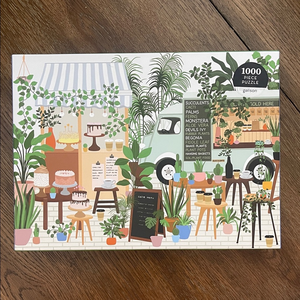 Galison 1000 Piece Puzzle - Green and Brown